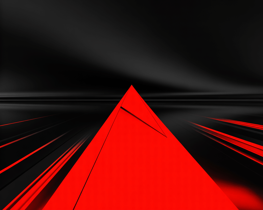 Red and balck pyramid